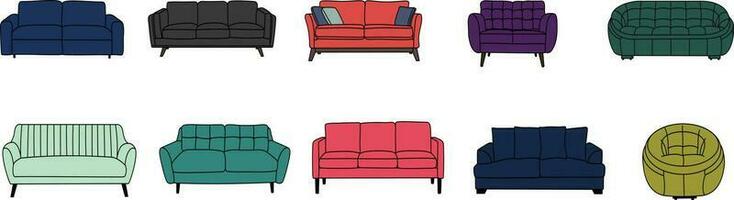 Sofa Icon Illustration vector