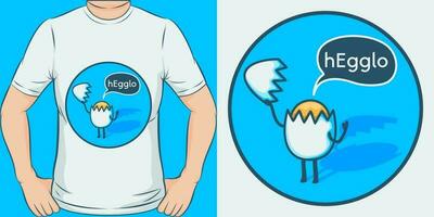 Hegglo, Funny Quote T-Shirt Design. vector