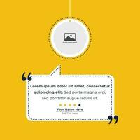 Client or customer service review testimonial social media post. Customer or client service feedback review post design template vector