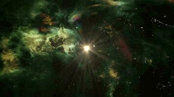 fractal ambiente y ligero nebulosa nube a profundidad video