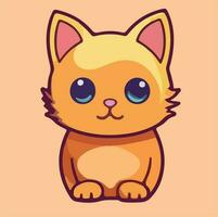 gato linda chibi kawai gracioso vector ilustración eps 10