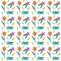 Seamless little floral pattern vector