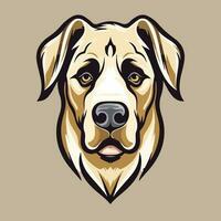 Dog Head Logo mascot wildlife animal illustration vector eps10