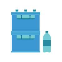 Crate cartoon vector. free space for text. wallpaper. Bottle in crate. vector