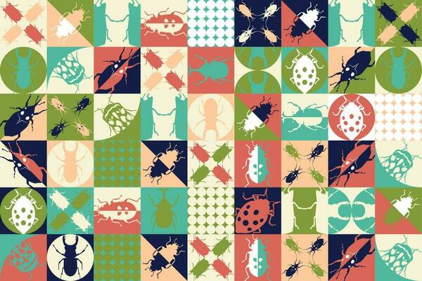 insect pattern perfect for entomology