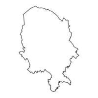 norte savo mapa, región de Finlandia. vector ilustración.