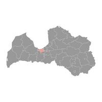 Marupe Municipality map, administrative division of Latvia. Vector illustration.