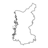 Satakunta map, region of Finland. Vector illustration.