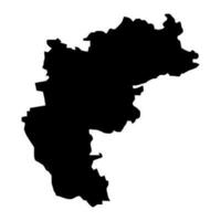 aizkraukle distrito mapa, administrativo división de letonia vector ilustración.