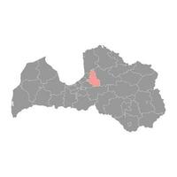 Sigulda Municipality map, administrative division of Latvia. Vector illustration.