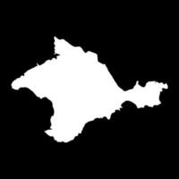 autónomo república de Crimea mapa, provincia de Ucrania. vector ilustración.