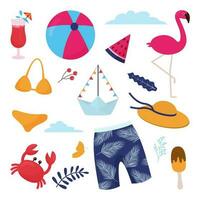 summer vacation clip art vector