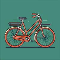 Bicycle on a vector illustration