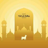 Eid al adha Vector Illustration Background Islamic Style