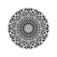 Decorative mandala and pattern for Mehndi, wedding, islam. Outline mandalas coloring book page. vector
