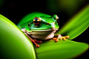 Red-eyed Tree Frog. Agalychnis callidryas. photo