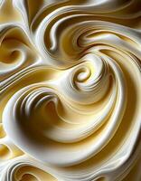 Creamy foam swirl, created with photo