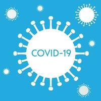Virus vector illustration in flat and simple style