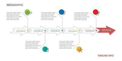 timeline template infographic presentation diagram style display. 5 step vector