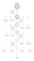 negocio información monitor cronograma infografía íconos diseñado para vertical infografía plantillas. vector