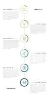 timeline template infographic presentation style display. 6 step vector