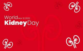 kidney day event celebration banner template vector