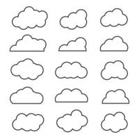 weather icon, clouds vector bundle, Sky Clouds Clipart, black and White clouds eps, Cartoon Clouds bundle, line Art Candy clouds graphics vector, outline rain clouds vector silhouette