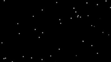 Weiß Sanft Kugel Kreis Star Bewegung zu richtig im dunkel video