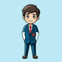 boy cartoon character cute funny vector illustration eps 10