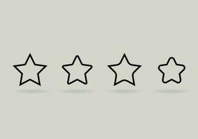 Set of original vector stars, decoration twinkle, shiny flash icon. Vector Illustration