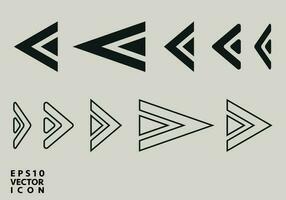 Set arrow icon. Collection different arrows sign. Black vector arrows