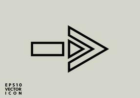 Arrow Icon in trendy flat style isolated on gray background. Arrow symbol for your web site design, logo, app, UI. Vector illustration, EPS10.