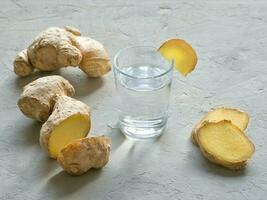 Ginger Ale - Homemade ginger organic probiotic drink photo