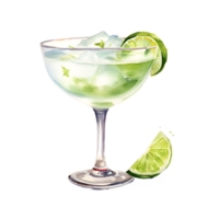 Cocktail trinken Aquarell Clip Art ai generiert png