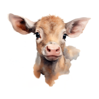 Cow Watercolor Clipart png