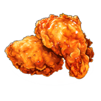 Fried Chicken Watercolor Clipart png
