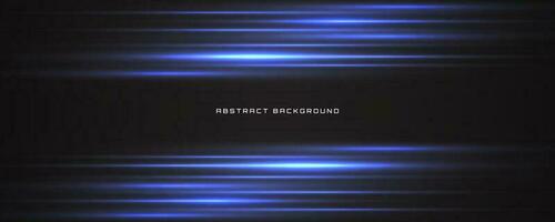 3D blue black techno abstract background overlap layer on dark space with lights motion decoration concept. Modern graphic design element glowing style for banner, flyer, card, or brochure cover vector