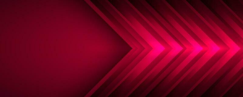 3D red techno abstract background overlap layer on dark space with glowing arrows effect decoration. Modern graphic design element speed style concept for banner, flyer, card, or brochure cover