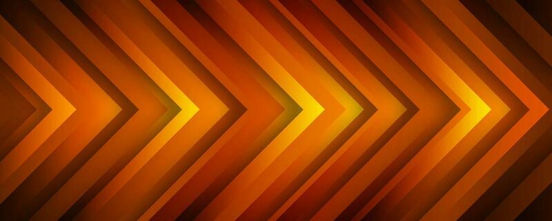 3D orange techno abstract background overlap layer on dark space with glowing arrows effect decoration. Modern graphic design element speed style concept for banner, flyer, card, or brochure cover