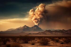 portrait pyrocumulus clouds ai generate photo