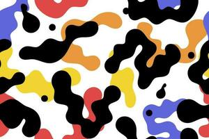 abstract colorful spots on a white background, seamless pattern, vector illustration