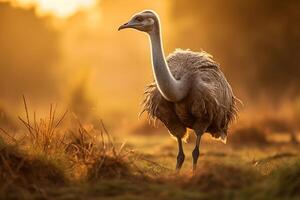 Vulture bird on the forest ai generate photo