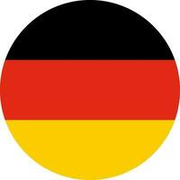 redondo alemán bandera de Alemania vector