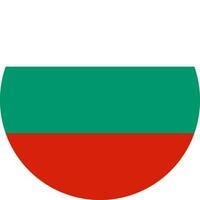 round Bulgarian flag of Bulgaria vector