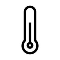 Vector thermometer icon. Celsius temperature free vector illustration.