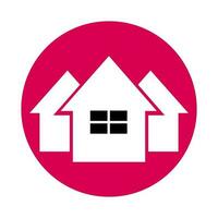 Free vector illustration. Simple house symbol and home vector icon sign with white background.