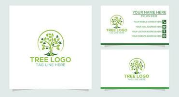 Tree with soil farming agriculture logo design inspiration vector