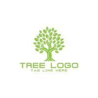 tree vector icon. Nature trees vector illustration logo design. green spring tree