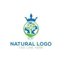 Logos of green leaf ecology nature element vector icon