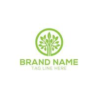 Tree and roots logo design vector isolated, abstract mangrove tree logo design